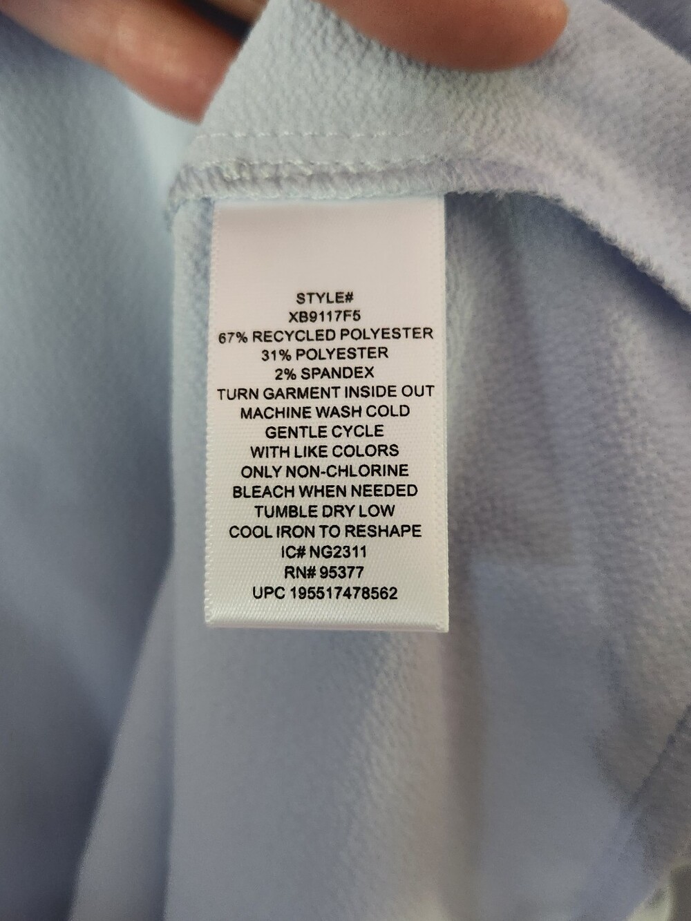 Social Standard Sanctuary Light Blue Peasant Blouse Sz XL - Picture 7 of 7
